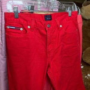Tommy Hilfiger size 7 fire engine red denim pants